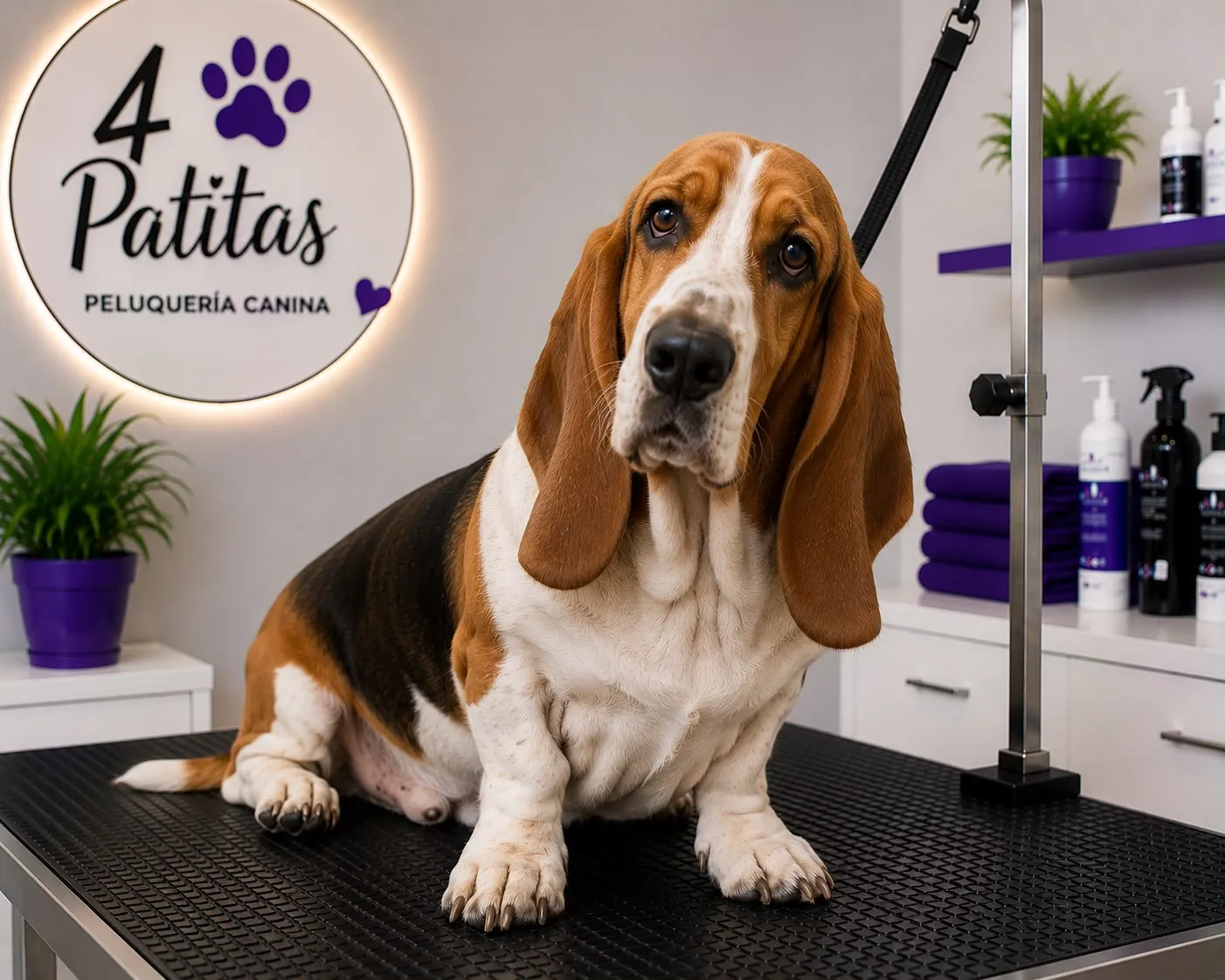 Baño sanitario Basset Hound