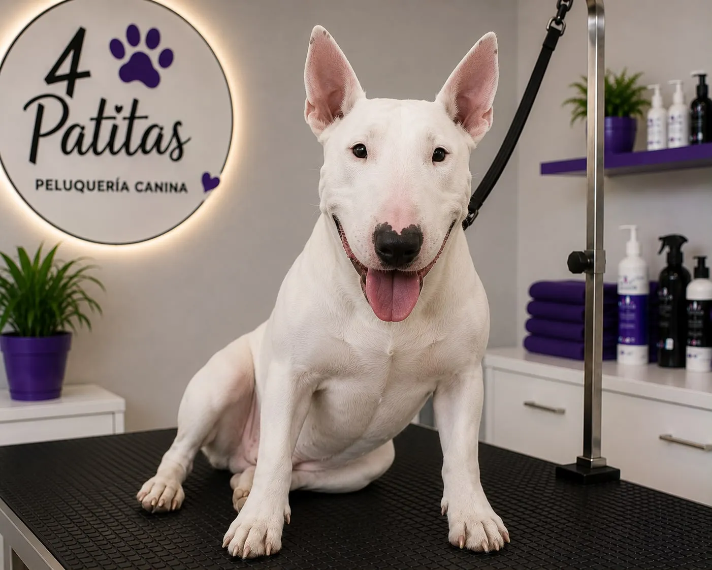 Baño sanitario Bull Terrier