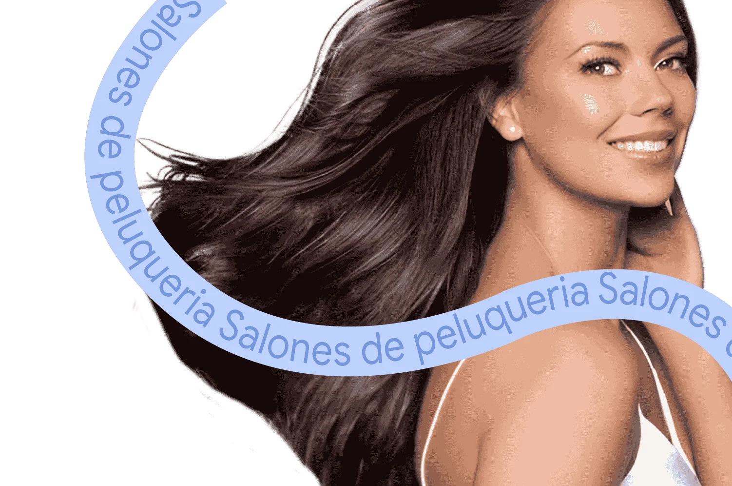 Mujer sonriente representando clientes satisfechas de salones de belleza gestionados con Weibook