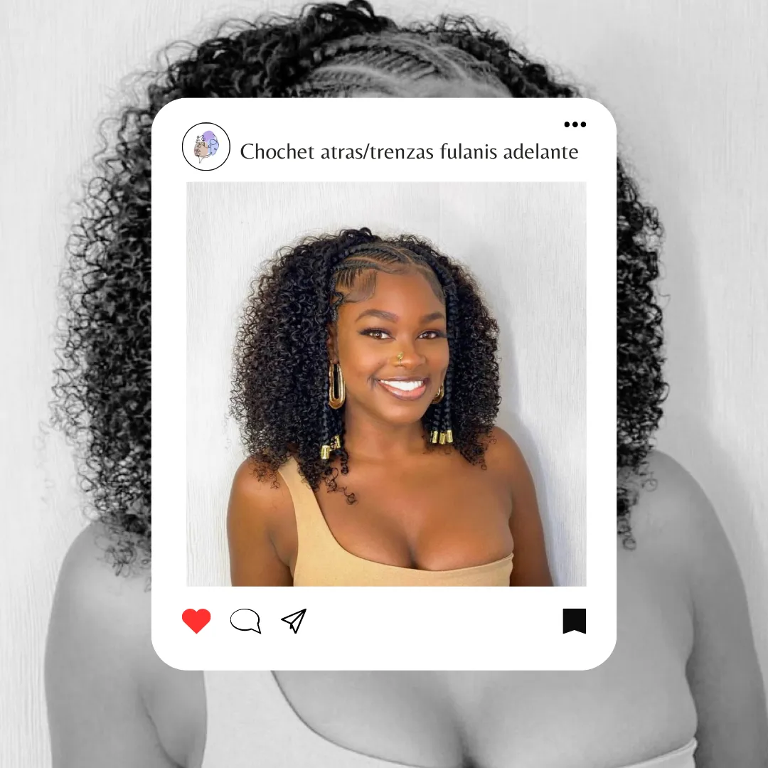 Chochet atras/trenzas fulanis adelante  - Imagen 1