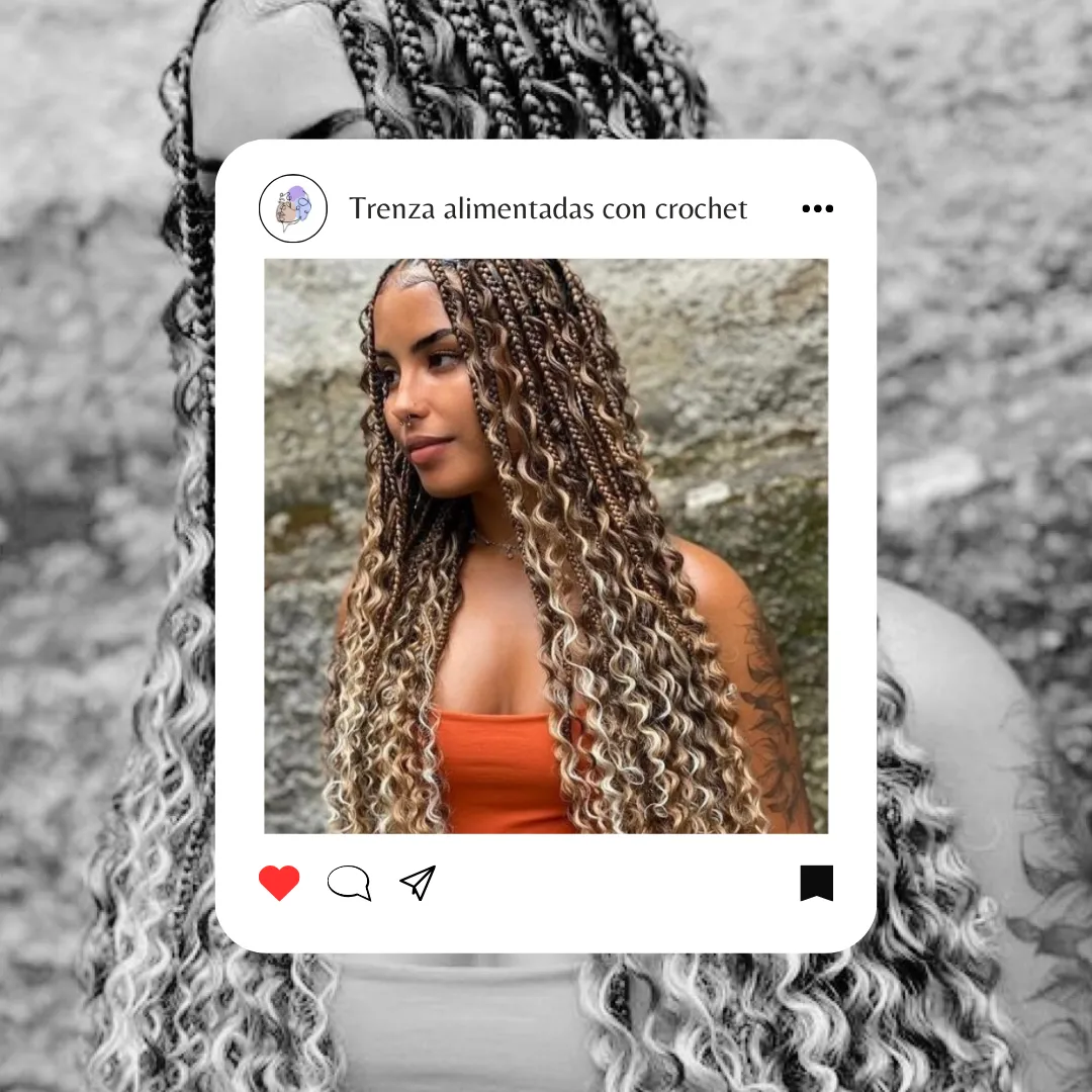Trenza alimentadas con crochet - Imagen 1