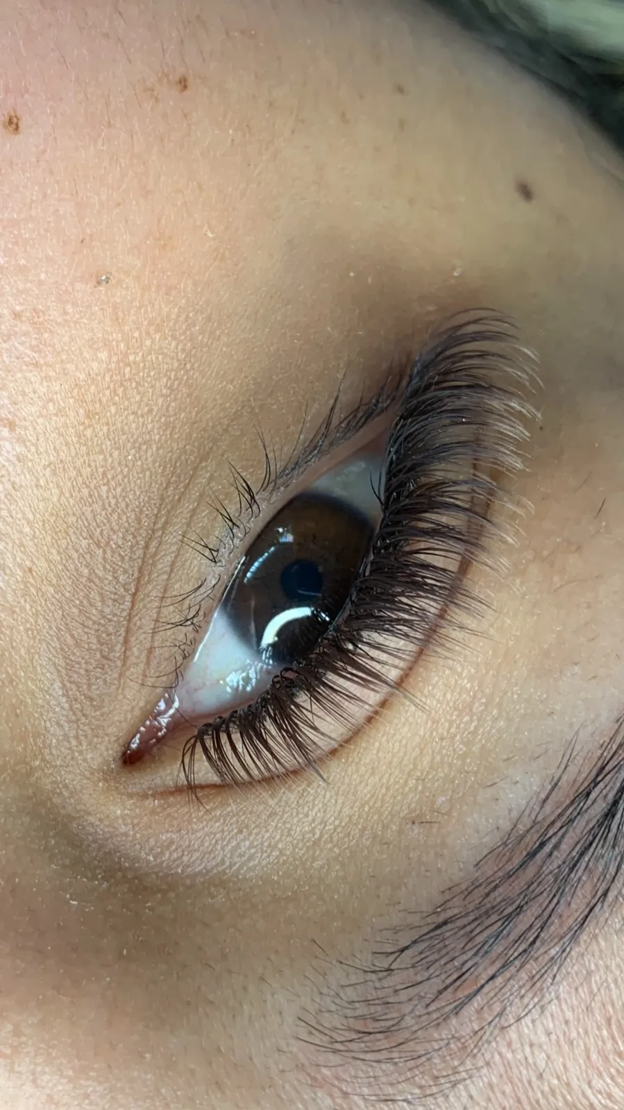 pestañas efecto húmedo