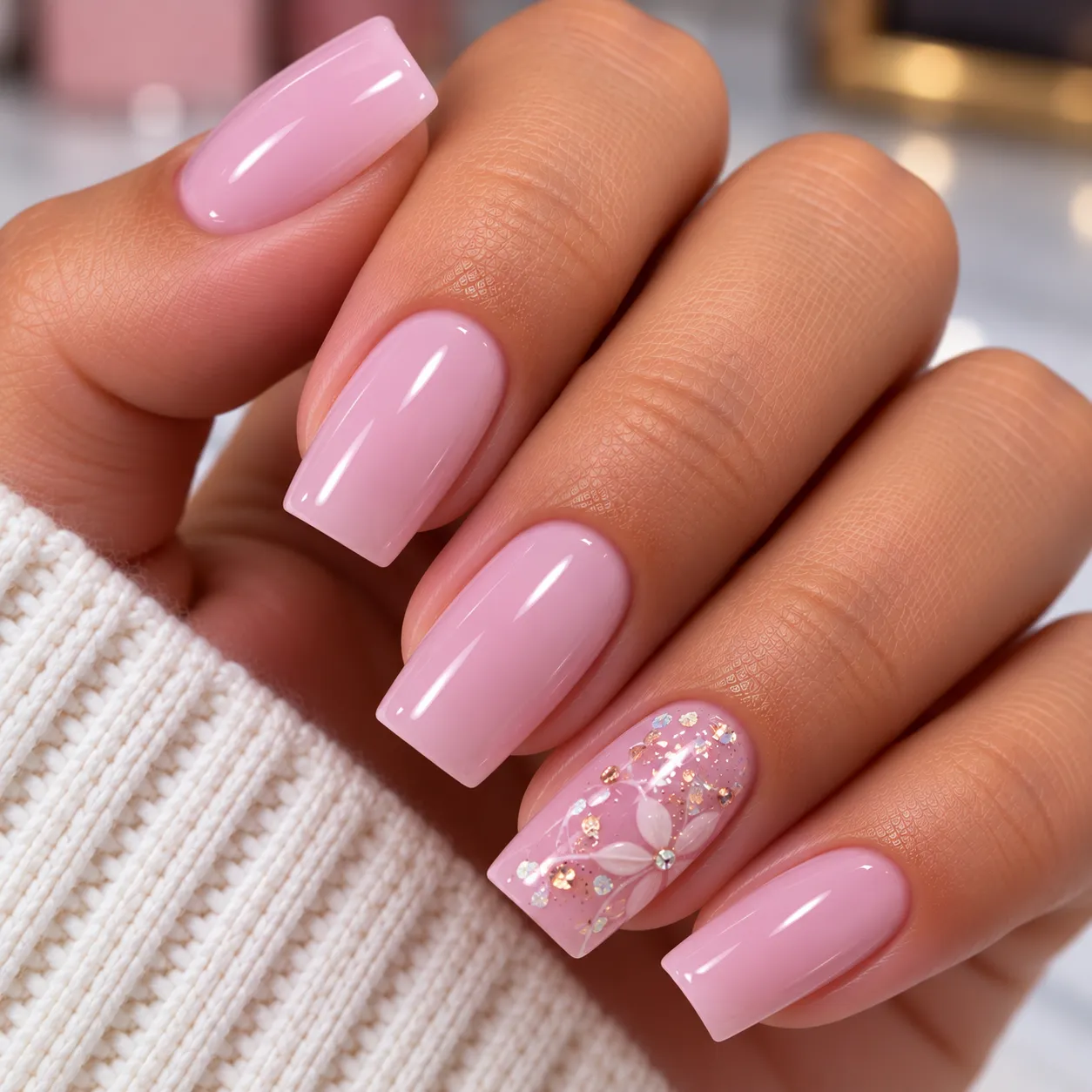 SOFT GEL COLOR ENTERO CUADRADA #3 - 3