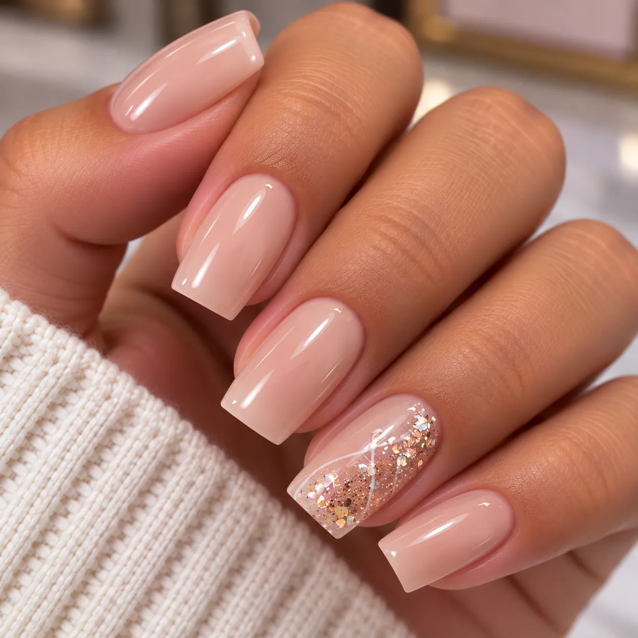 SOFT GEL COLOR ENTERO CUADRADA #3 - 1