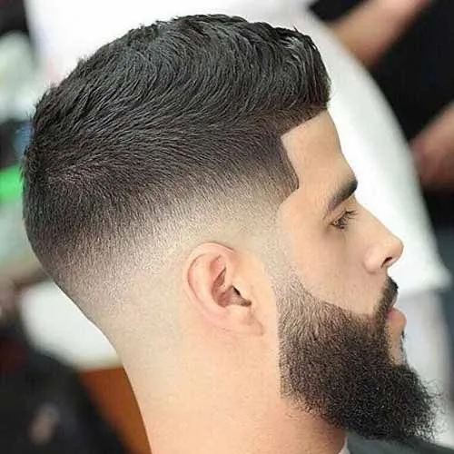 mid fade más barba - Imagen 1