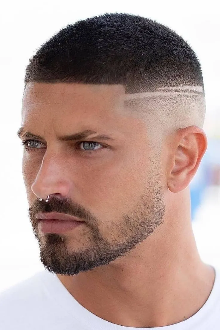 buzz cut más barba - Imagen 1