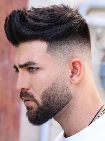 high fade más barba