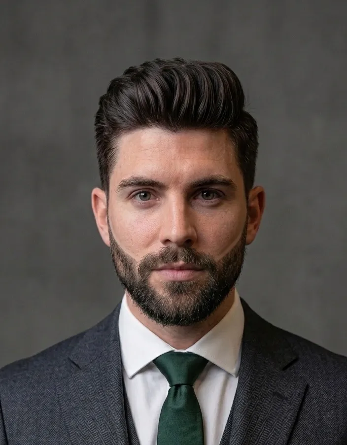 CORTE ESTRUCTURADO + BARBA CLÁSICA