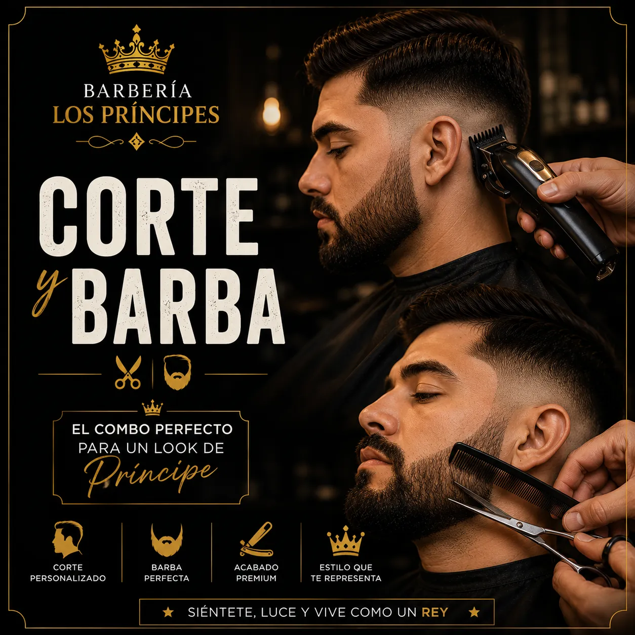 ✂️🧔🏽♂️ Corte y Barba