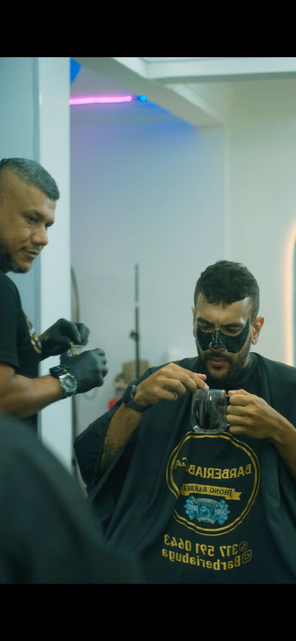 corte y mascarilla en carbono activado 🔥