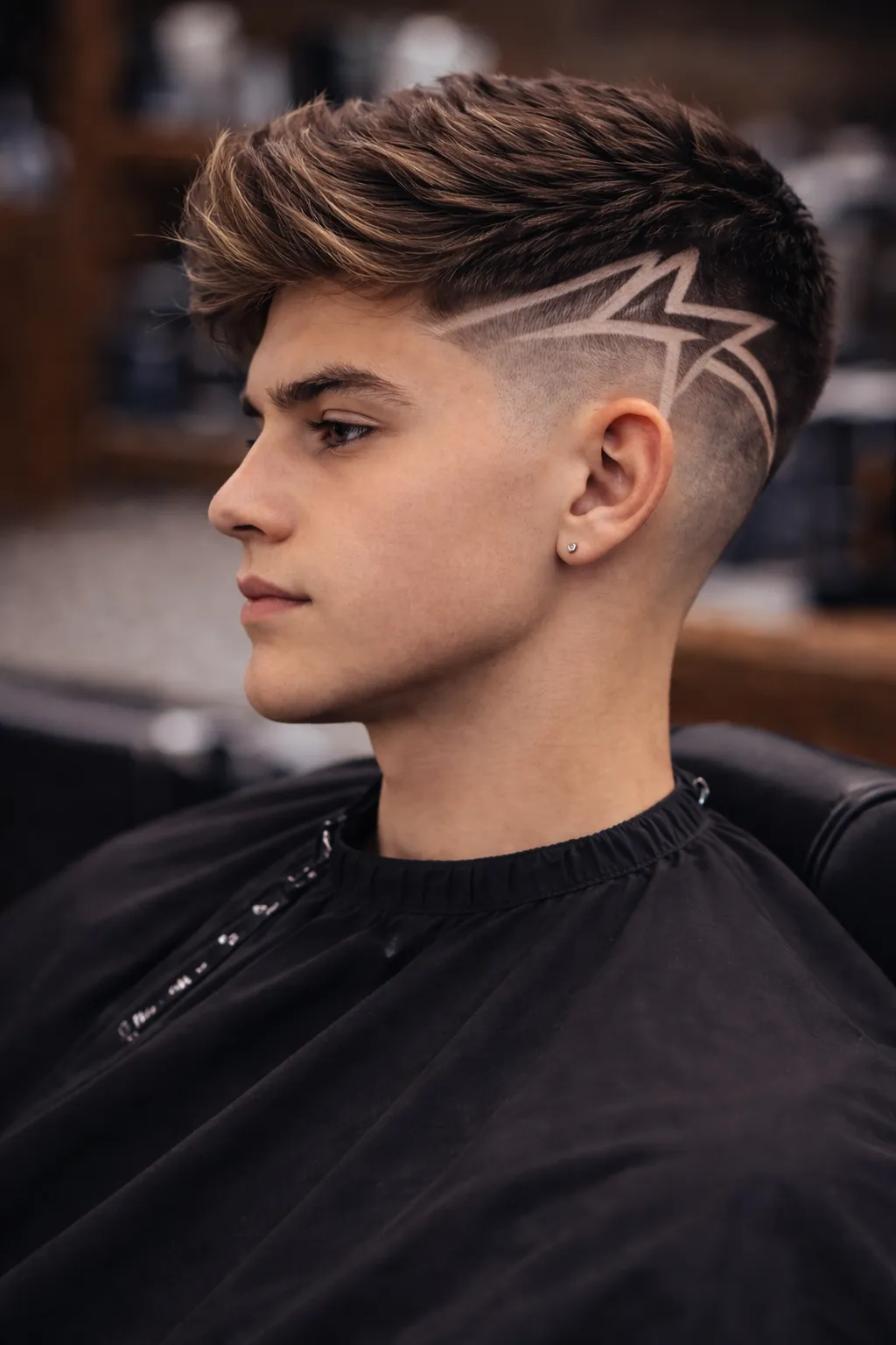 Corte de cabello con diseño