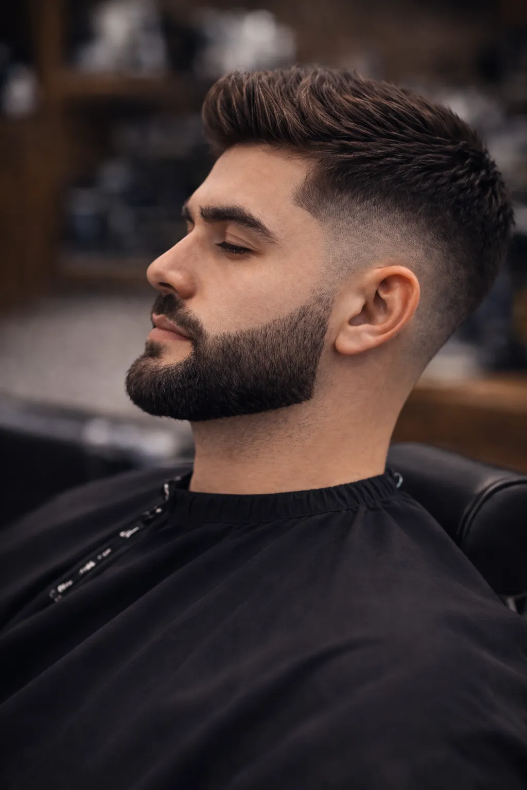 Corte de cabello con barba