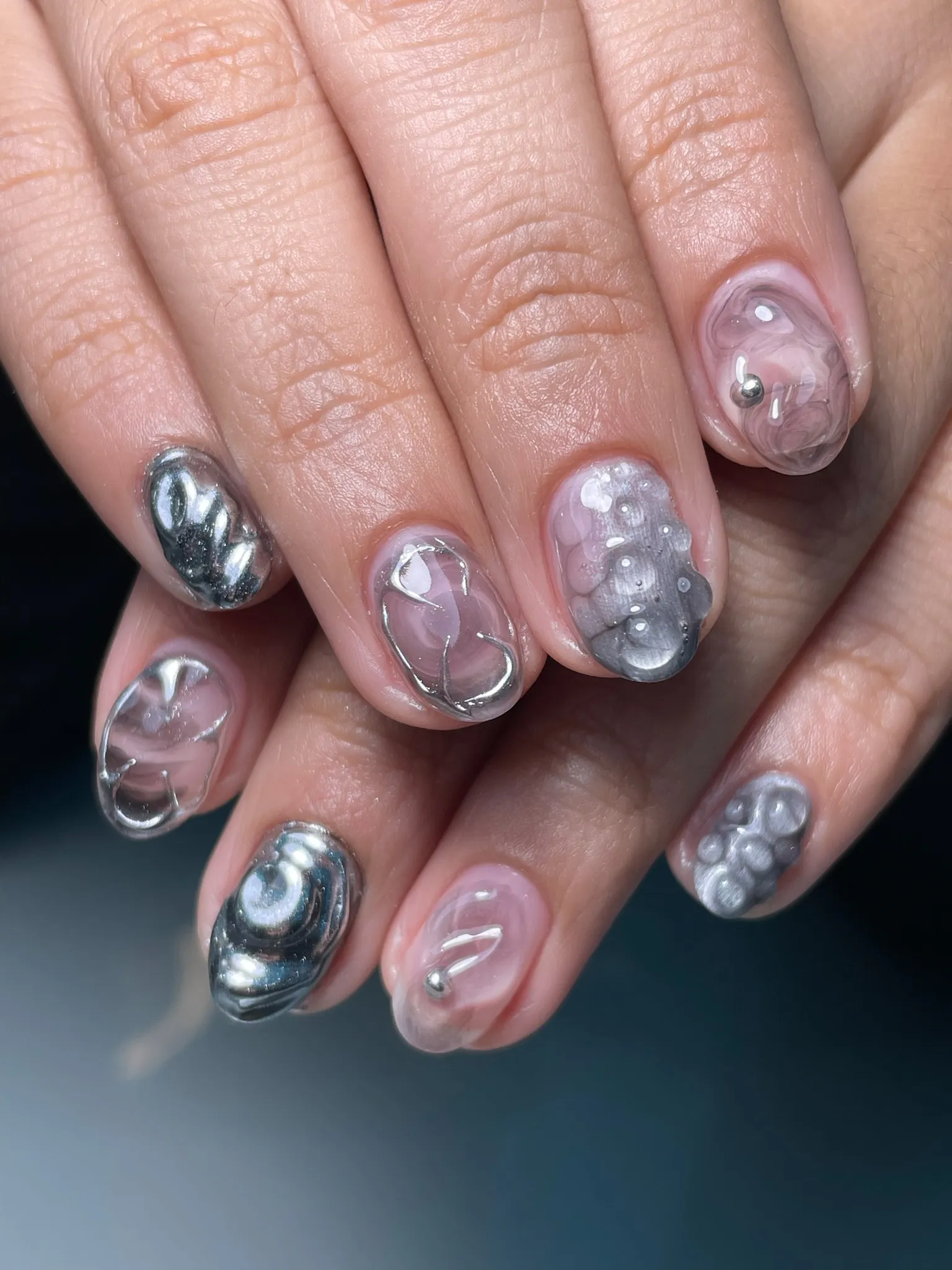 Rubber + Nail Art elaborado (3hrs+) - Imagen 5