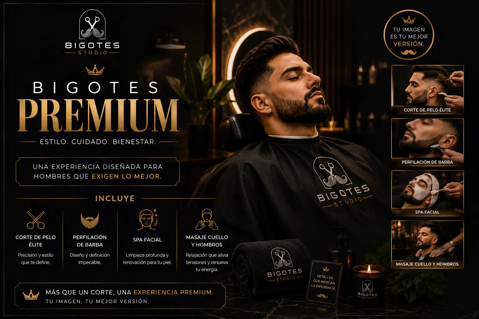 💎 BIGOTES PREMIUM (corte y barba)