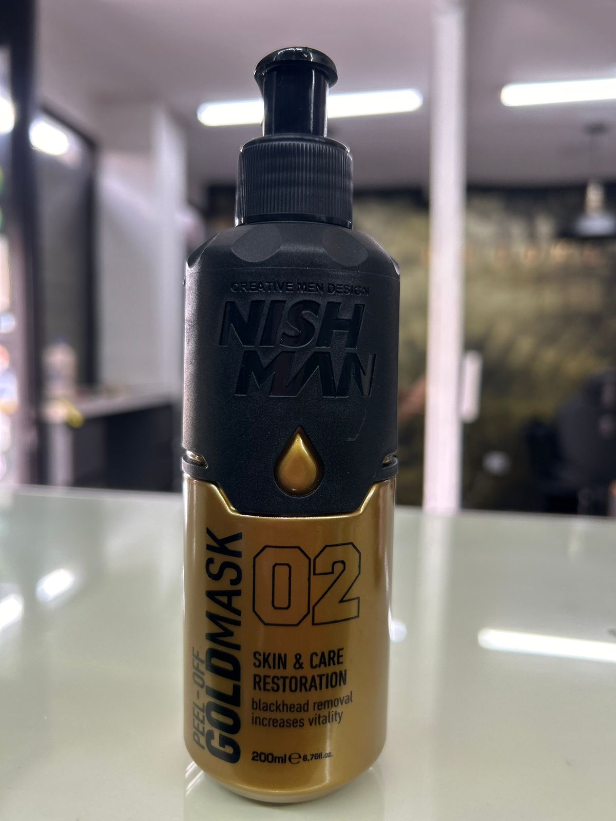 Mascarilla Nish Man dorada - Imagen 1