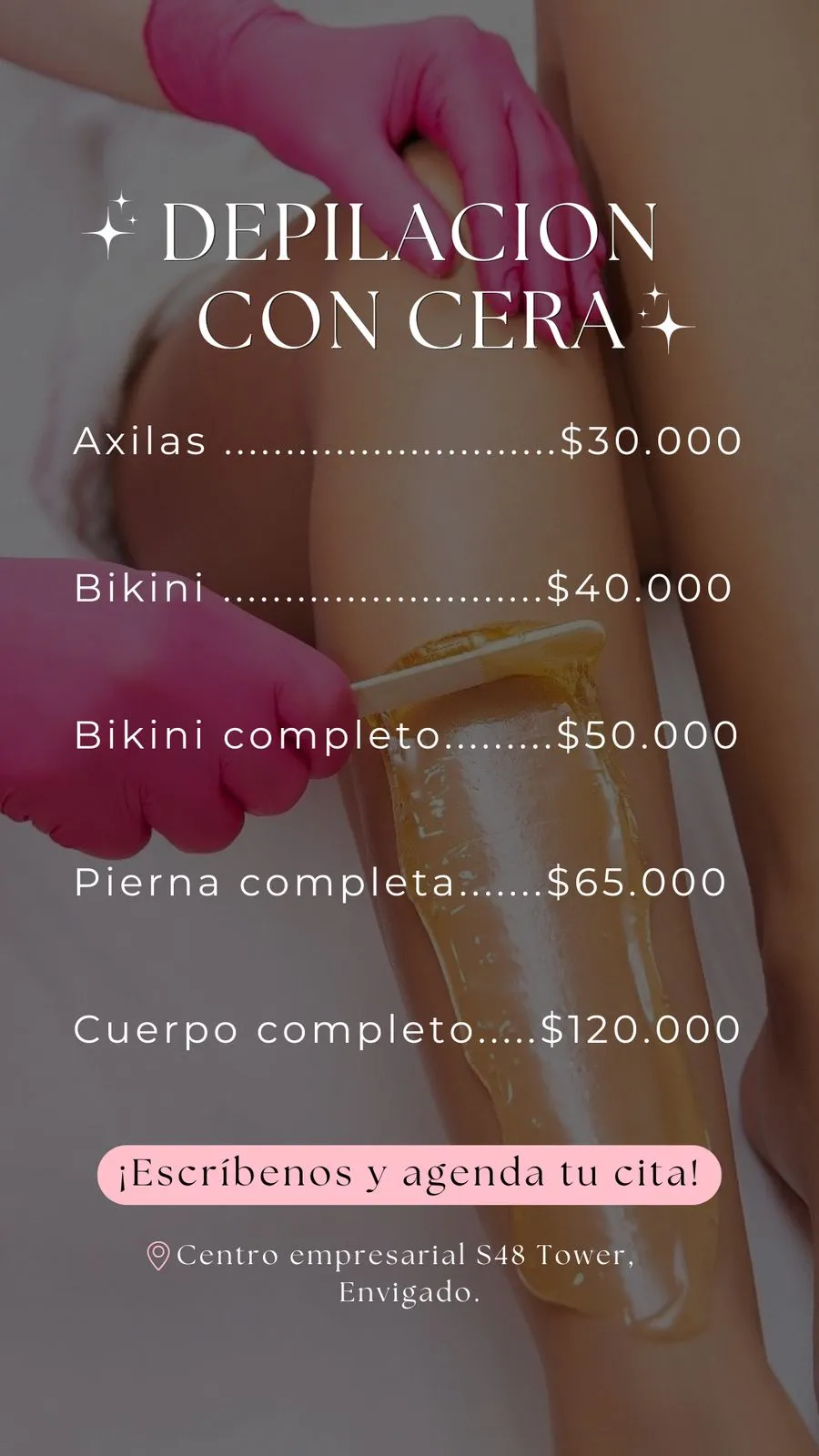 Depilación con cera piernas 