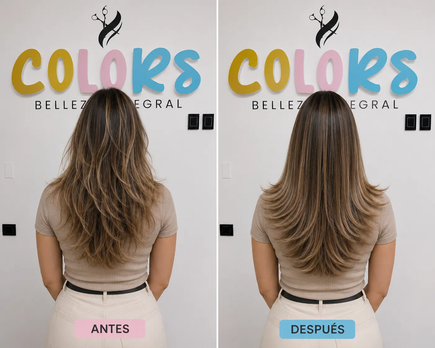 BLOWER CABELLO A LA CINTURA (LARGO) - 3