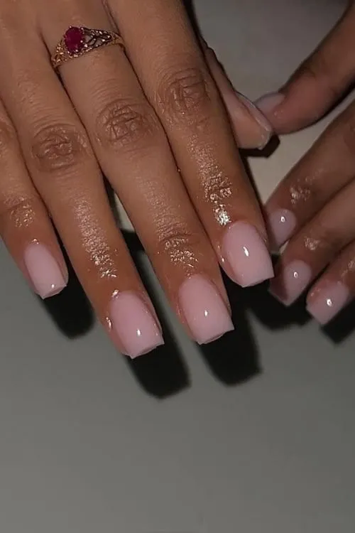 Retoque baño de acrilico + gel liso 