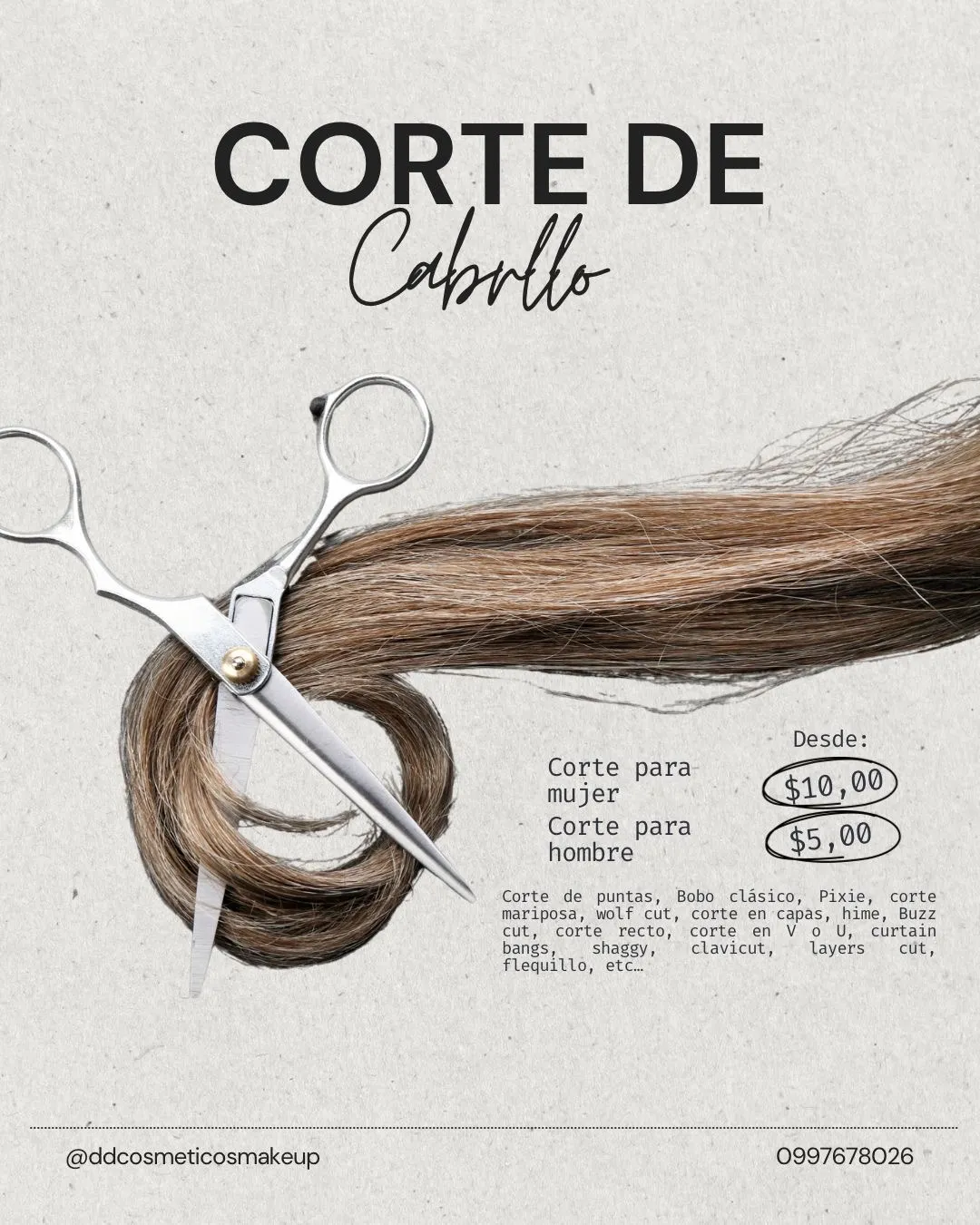 CORTE DE CABELLO DAMAS
