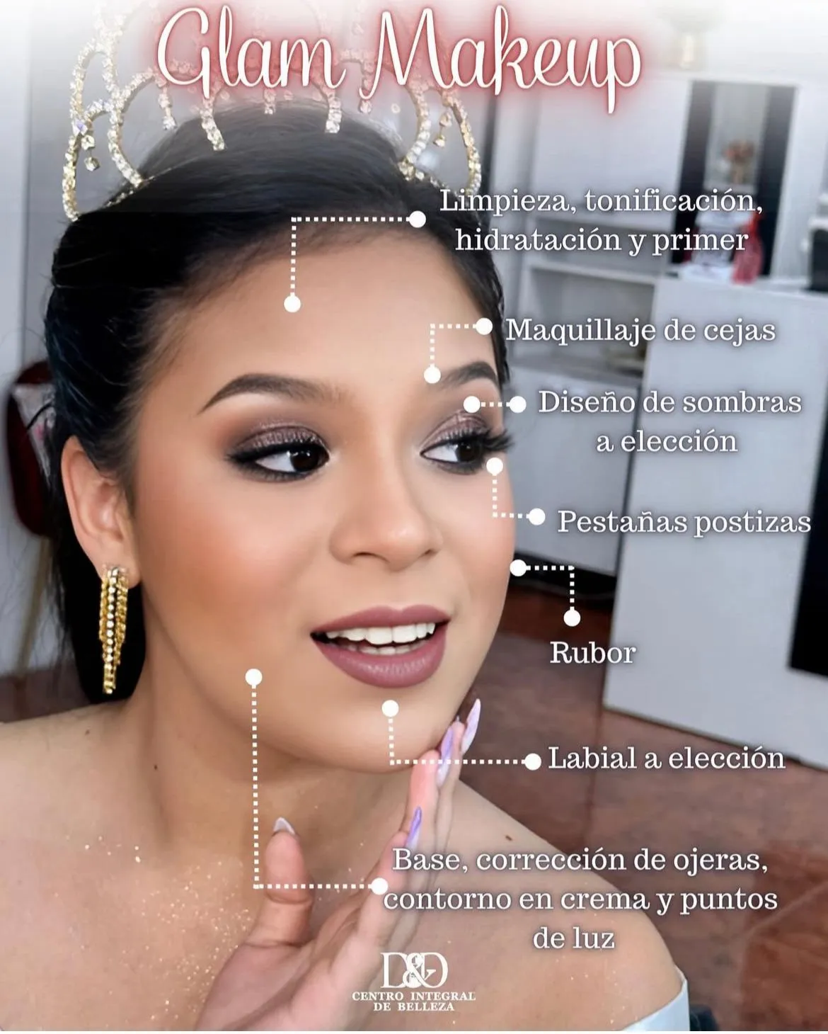 MAQUILLAJE GLAM - Imagen 1