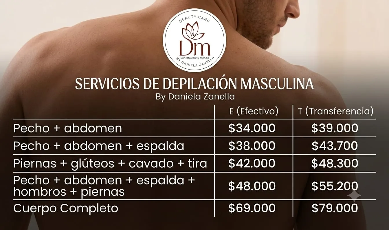 Depilación HOMBRE cuerpo Completo