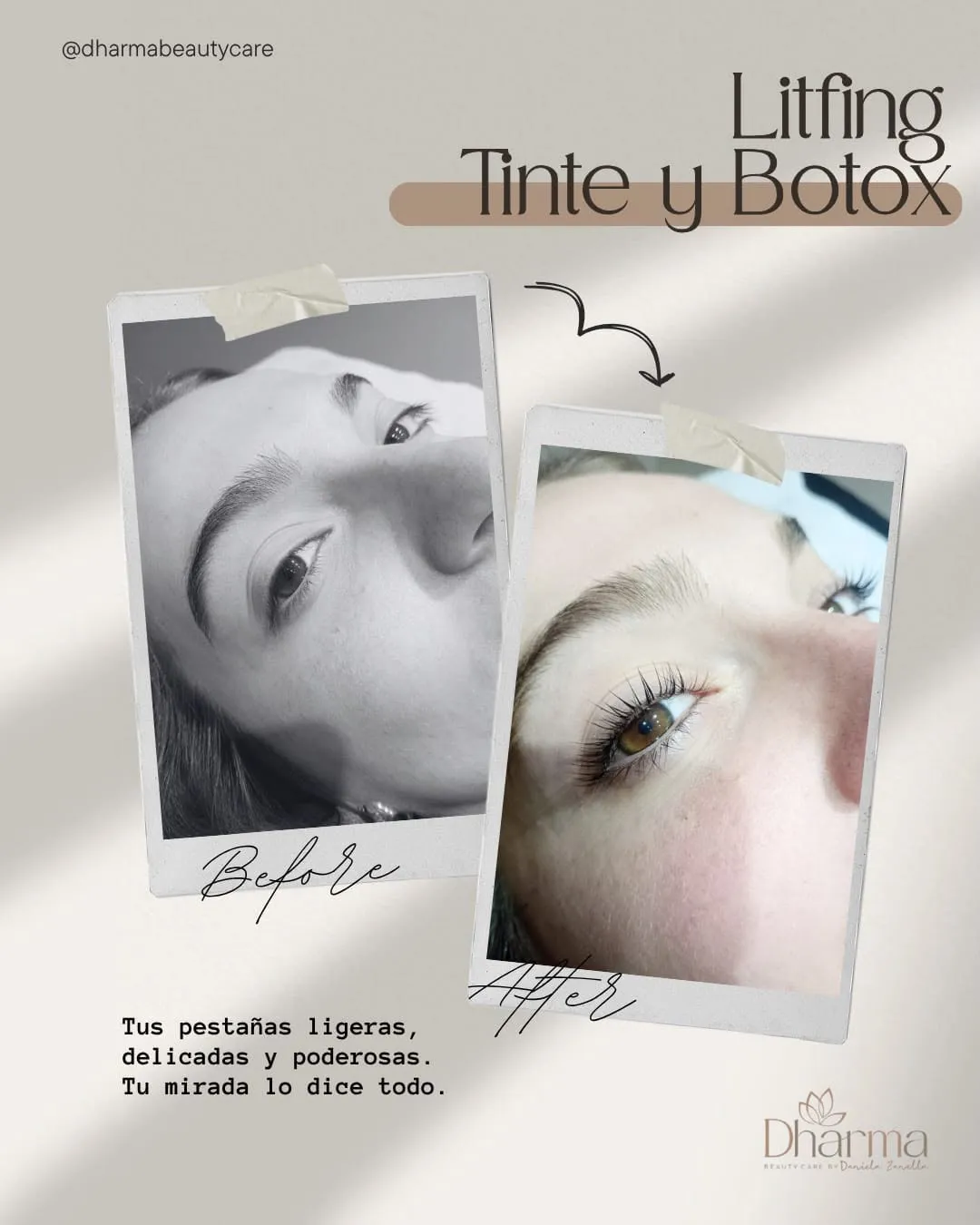 Lifting de pestañas ,tinte mas Botox