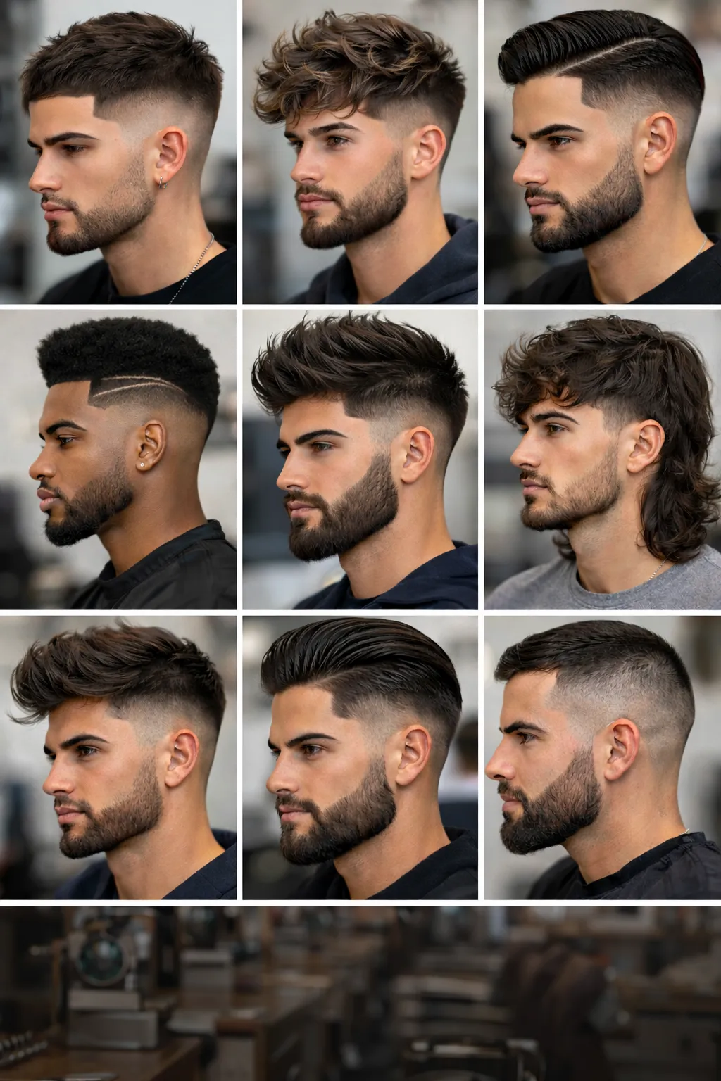 servicio completo (corte de cabello,diseño de barba y ceja)