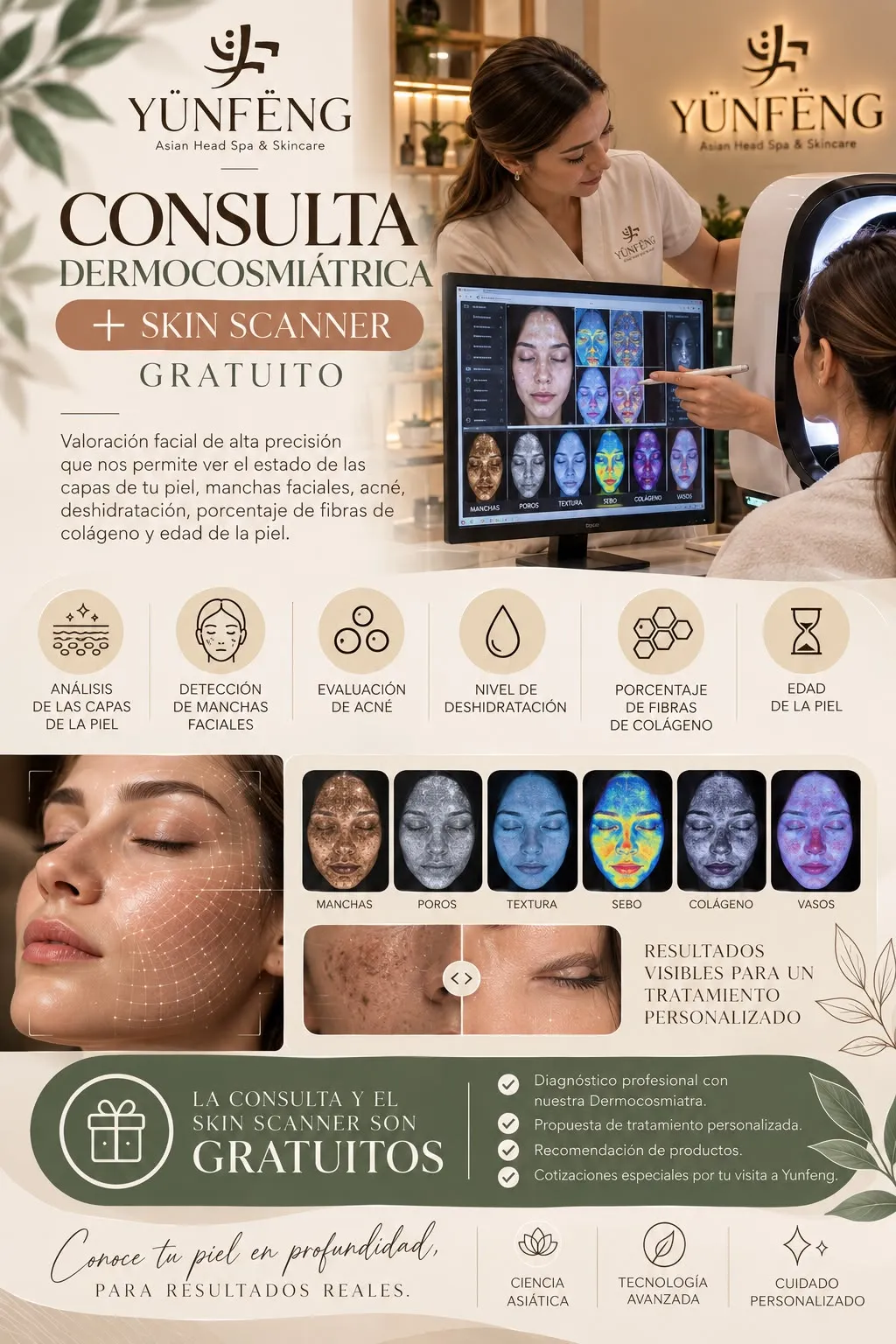 Valoraciòn Facial con skin scanner