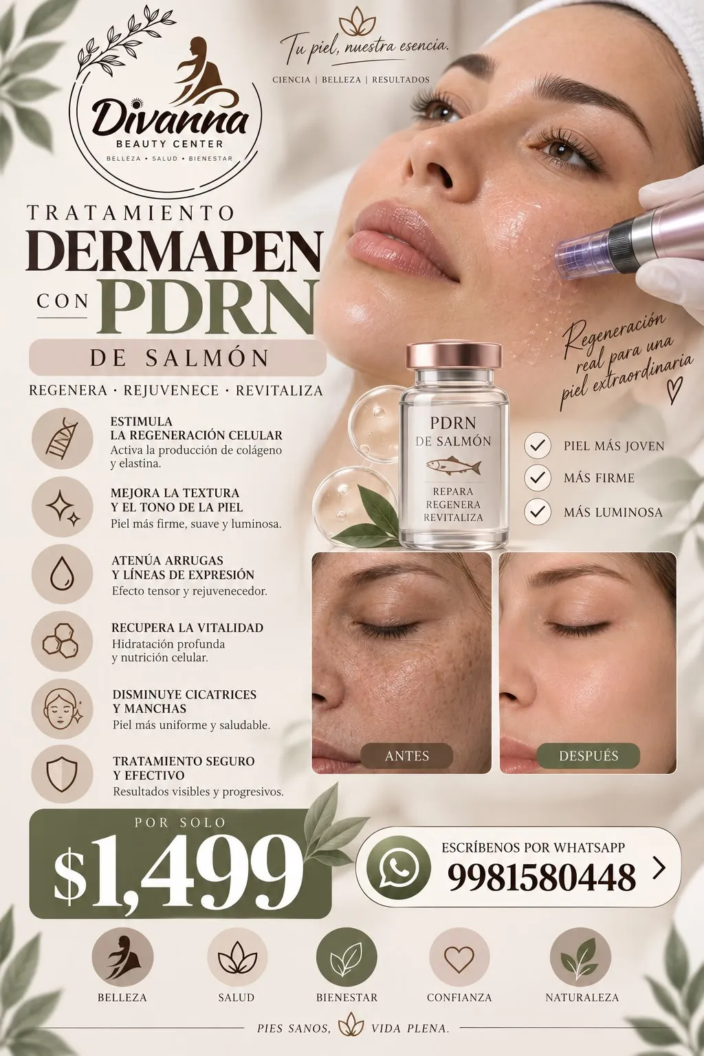 Dermapen + PDRN de Salmon