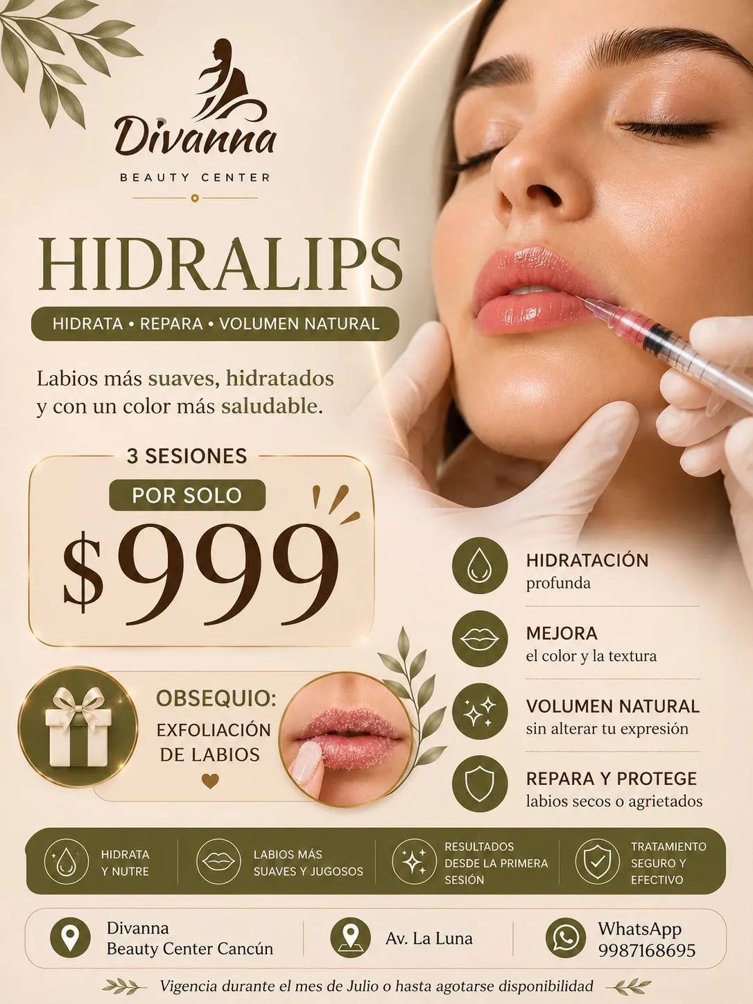 Hidralips 3 sesiones