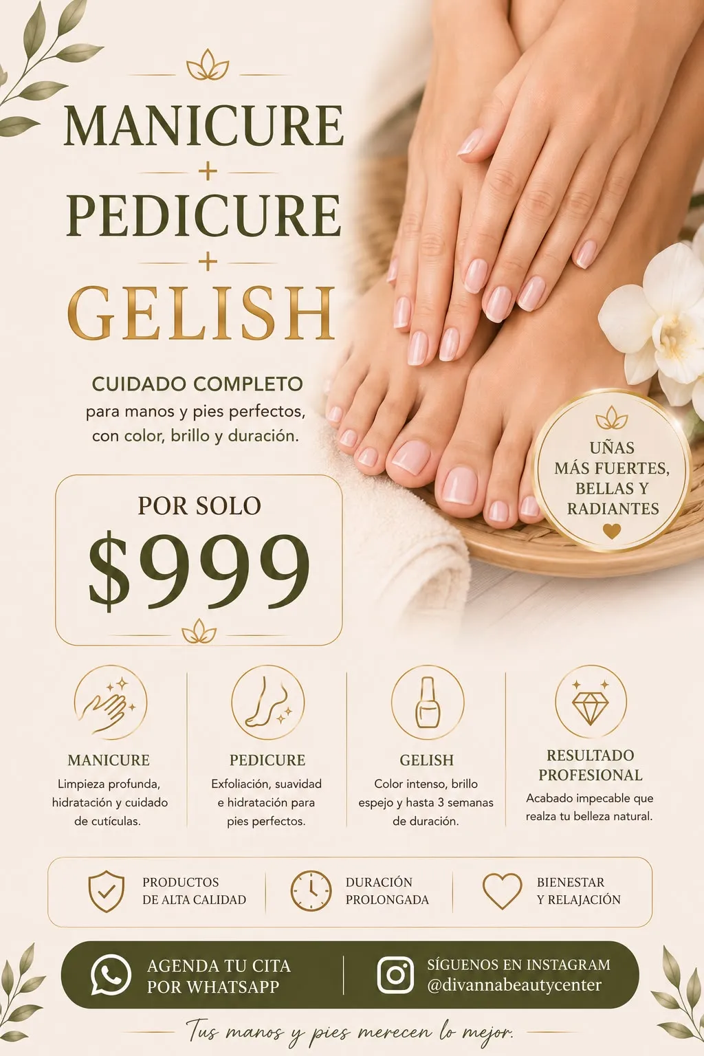 Manicure + Pedicure + Gelish
