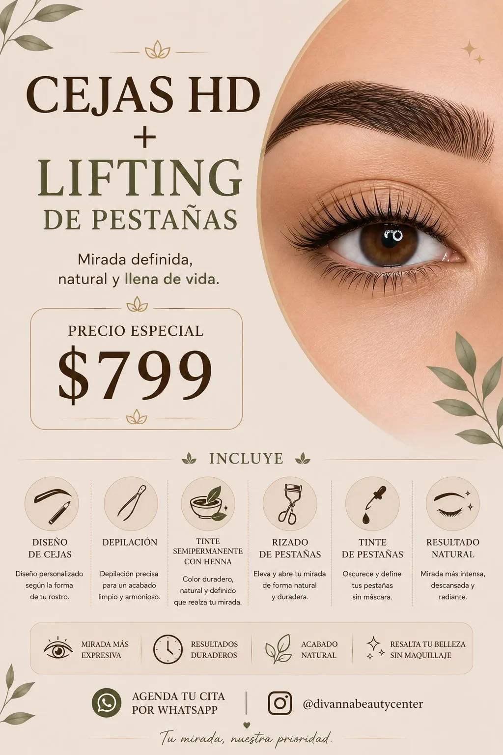 Lash Lifting + Laminado de cejas