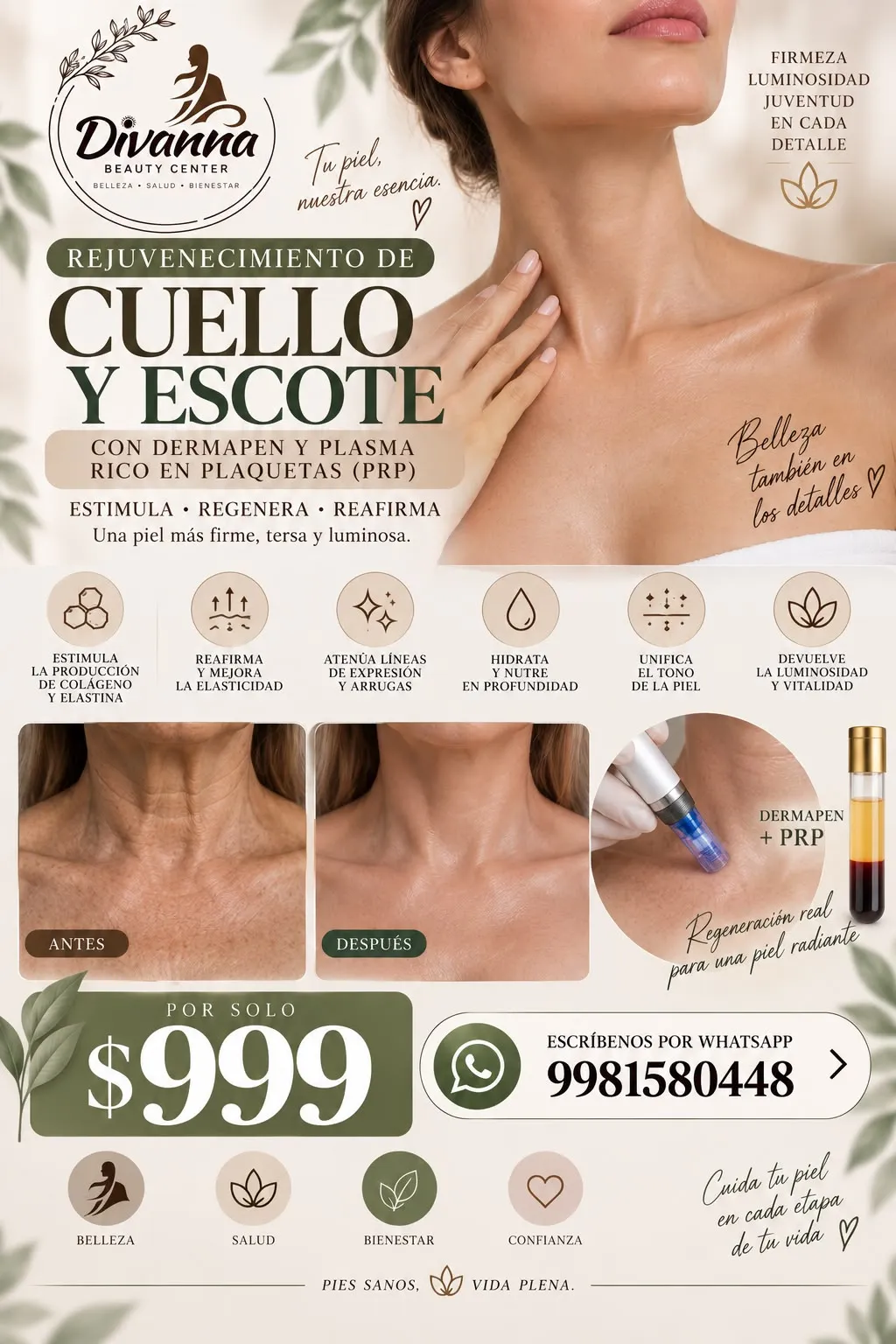 Rejuvenecimiento de Escote con Dermapen