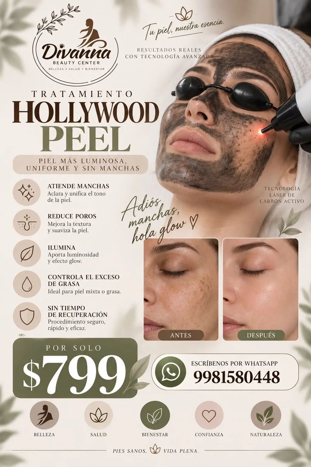 Tratamiento para manchas Hollywood Peel