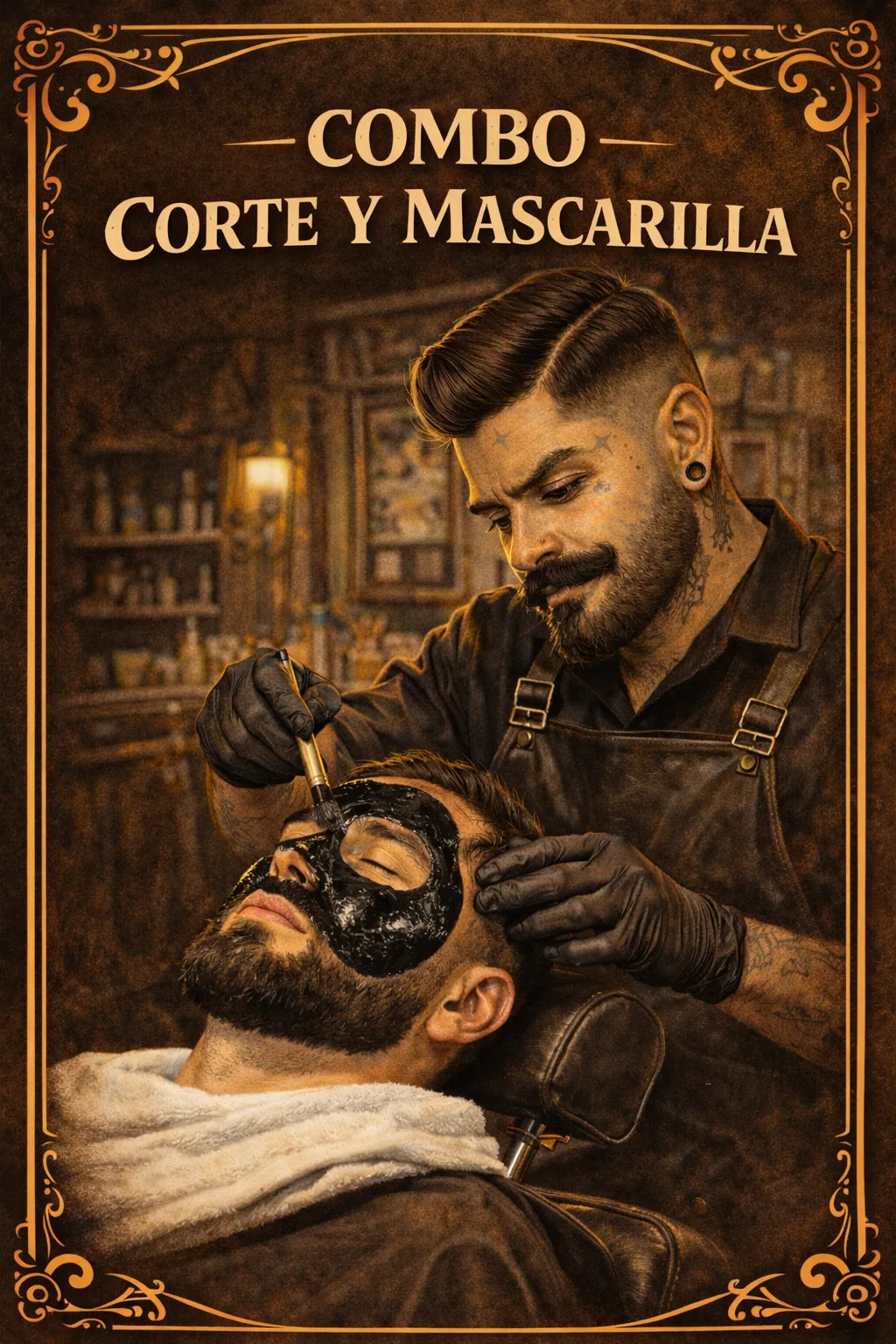 COMBO CORTE Y MASCARILLA