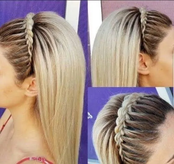 PLANCHADO DE CABELLO CON TRENZA