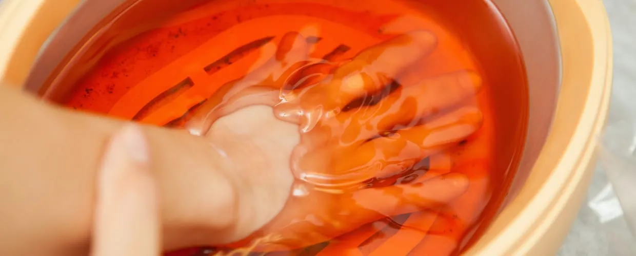 Parafina manos o pies