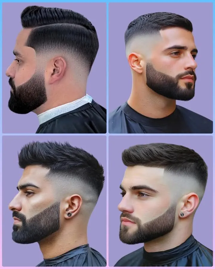 corte con barba
