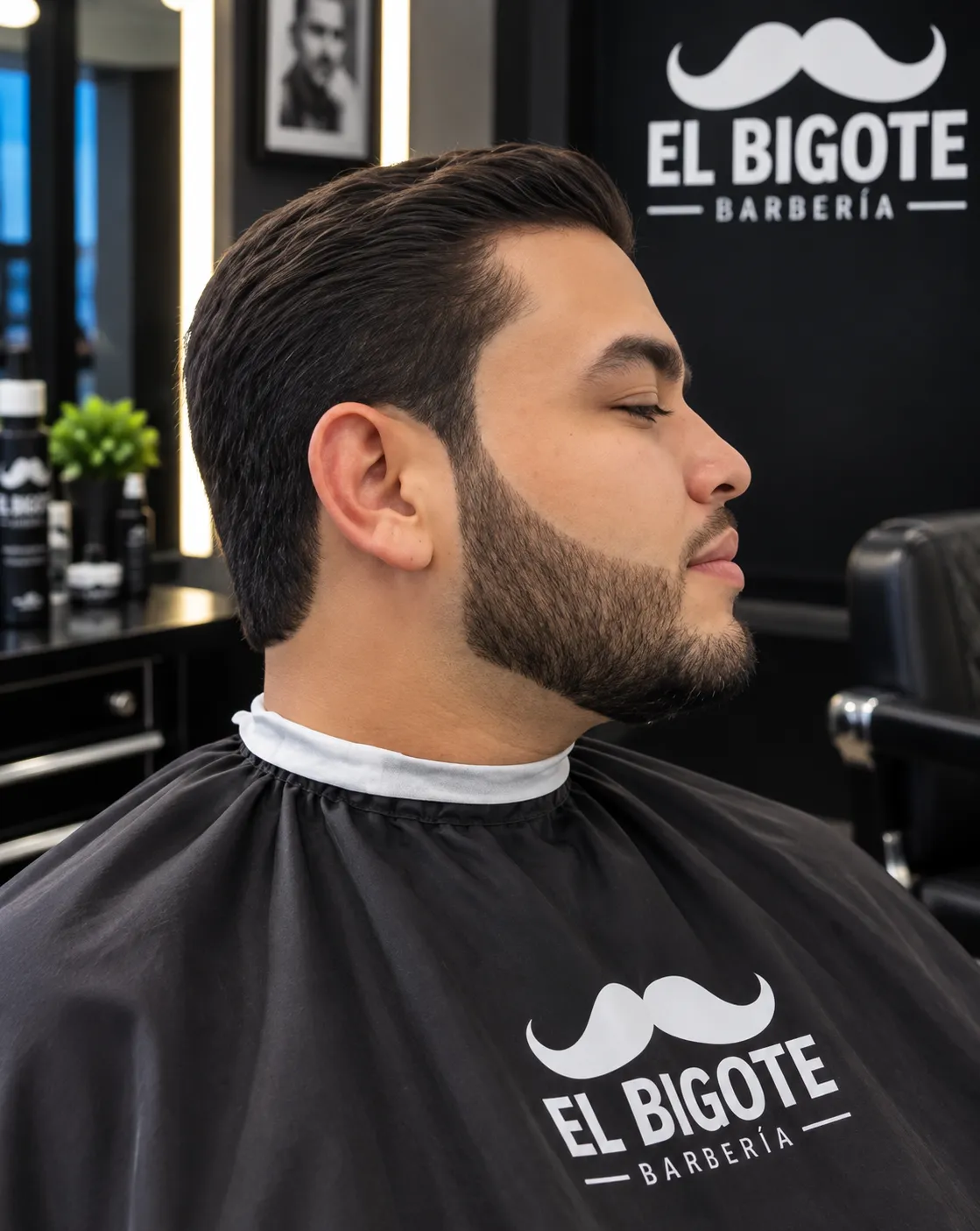 Corte clásico + barba