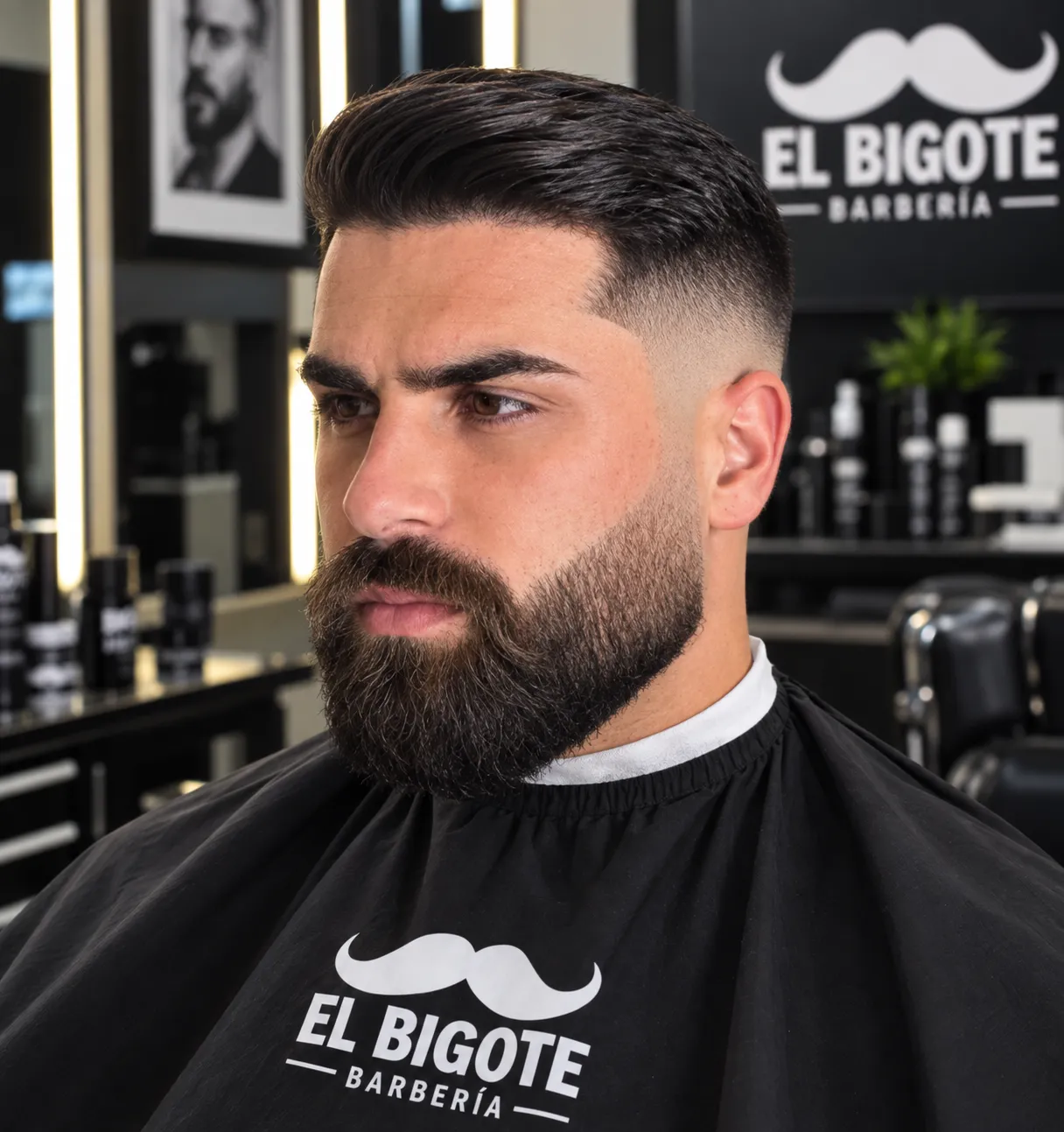 Corte degradé + barba - 2