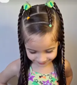 Peinado Niña desde