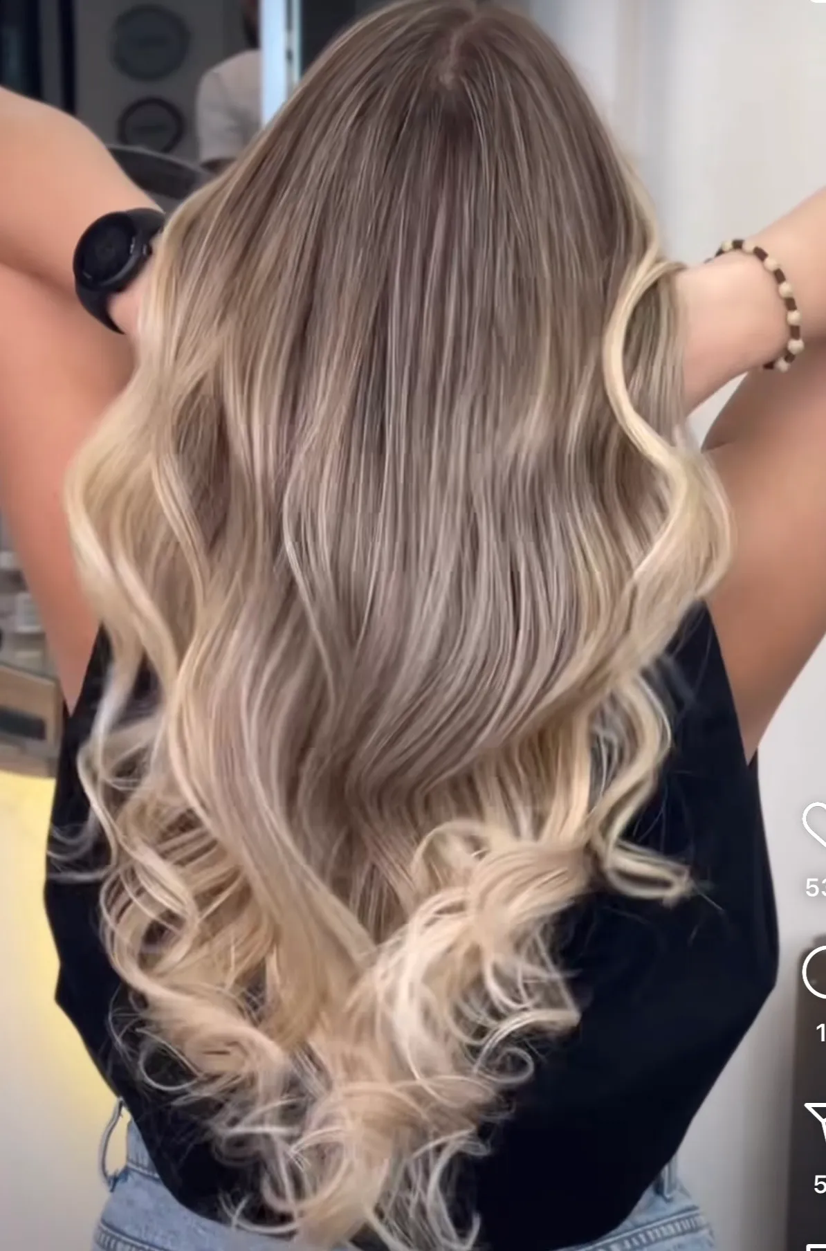 balayage diamanté 
