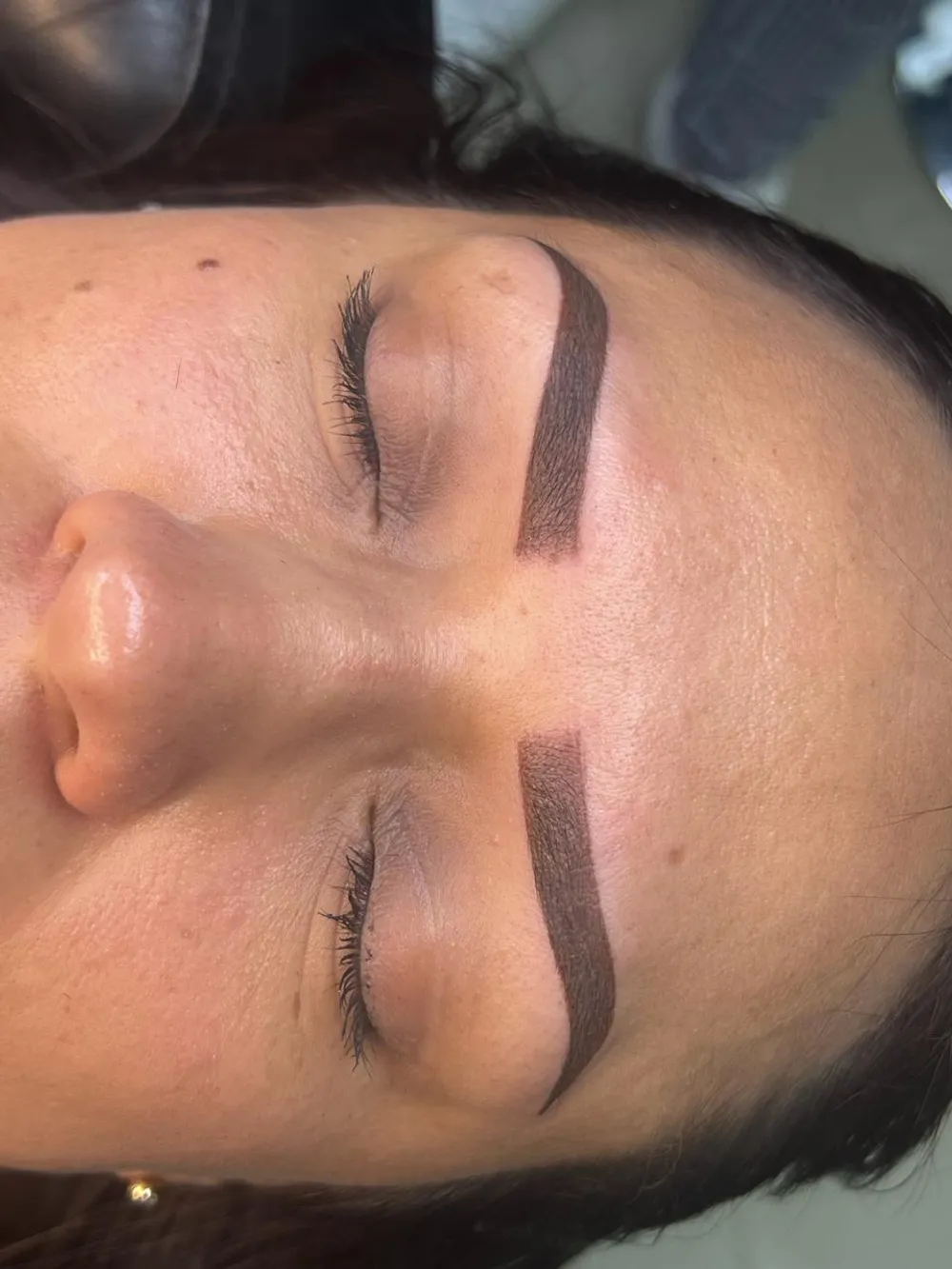 Cejas efecto polvo 