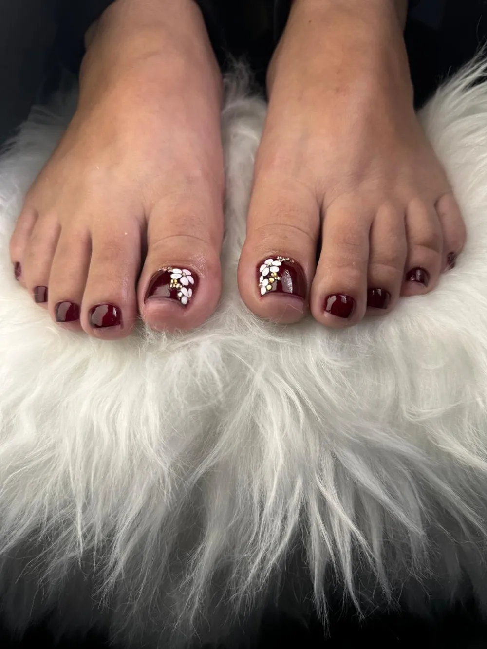 pedicura combinada esmalte normal