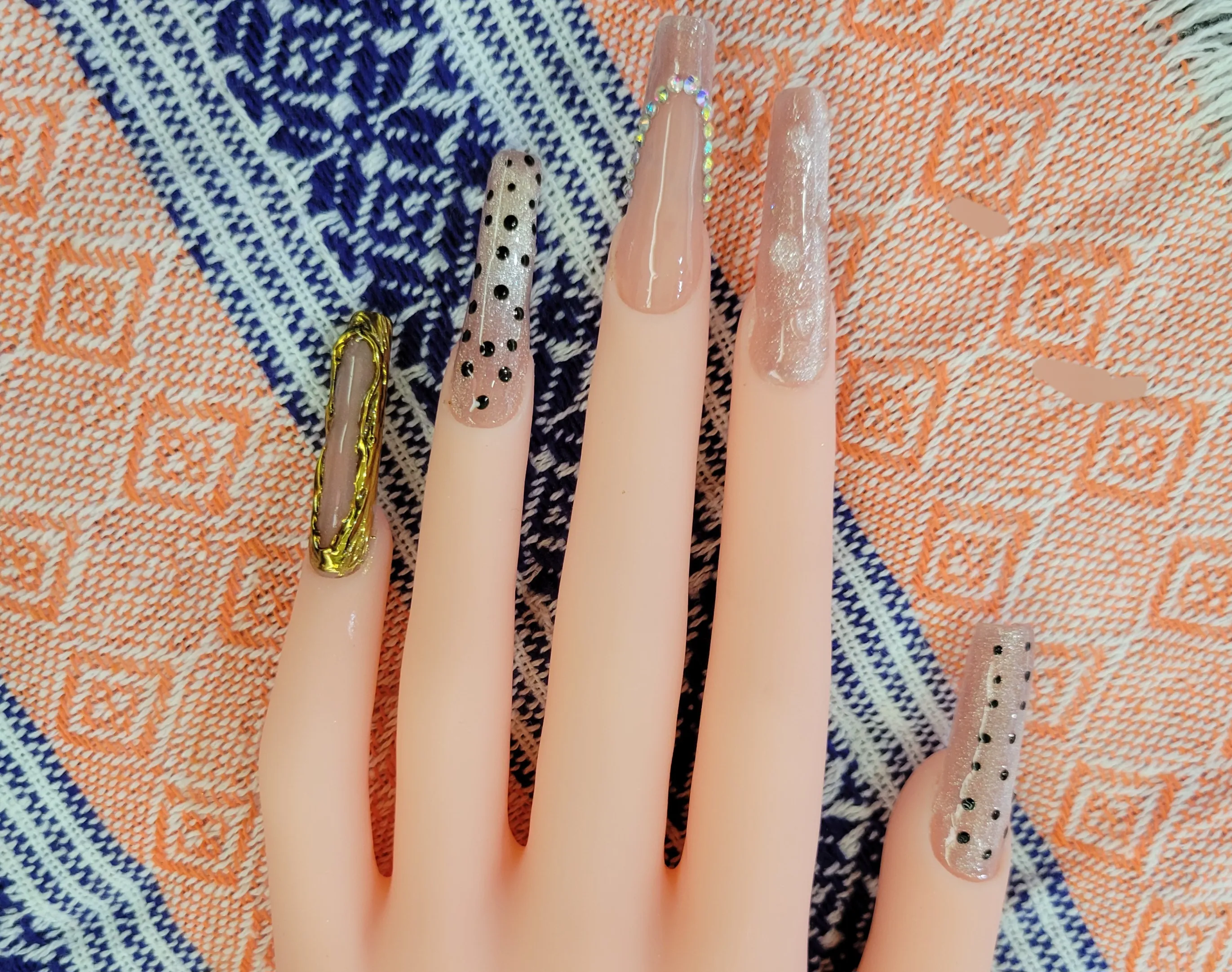uñas acrílicas largo 5,6,7