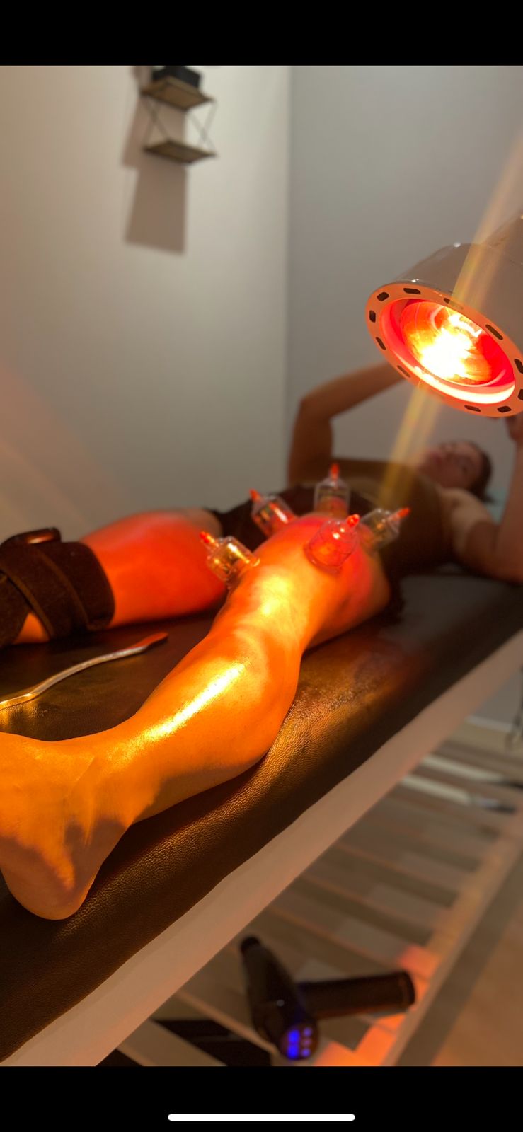 Descarga muscular solo pierna 