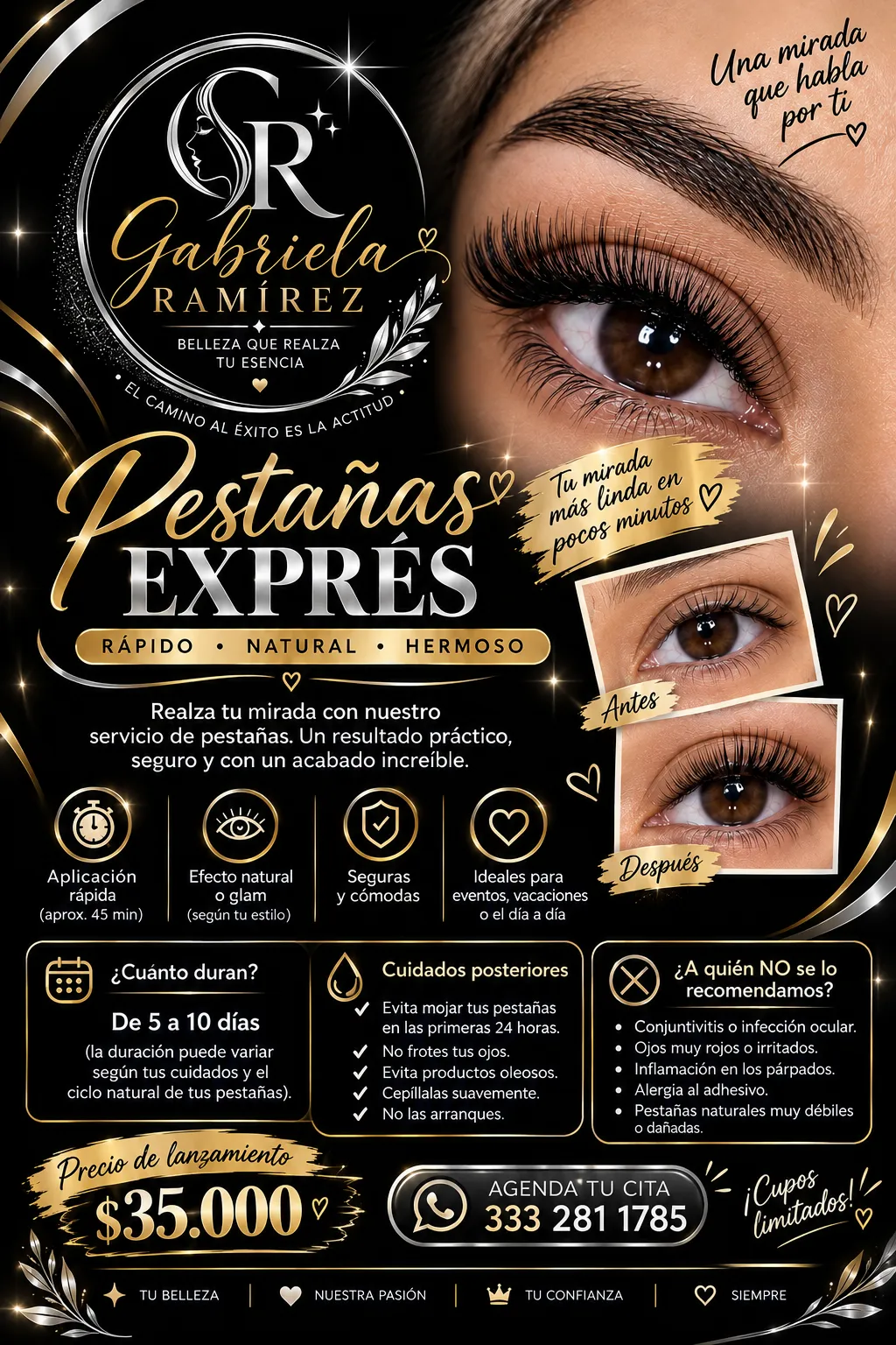pestañas exprés
