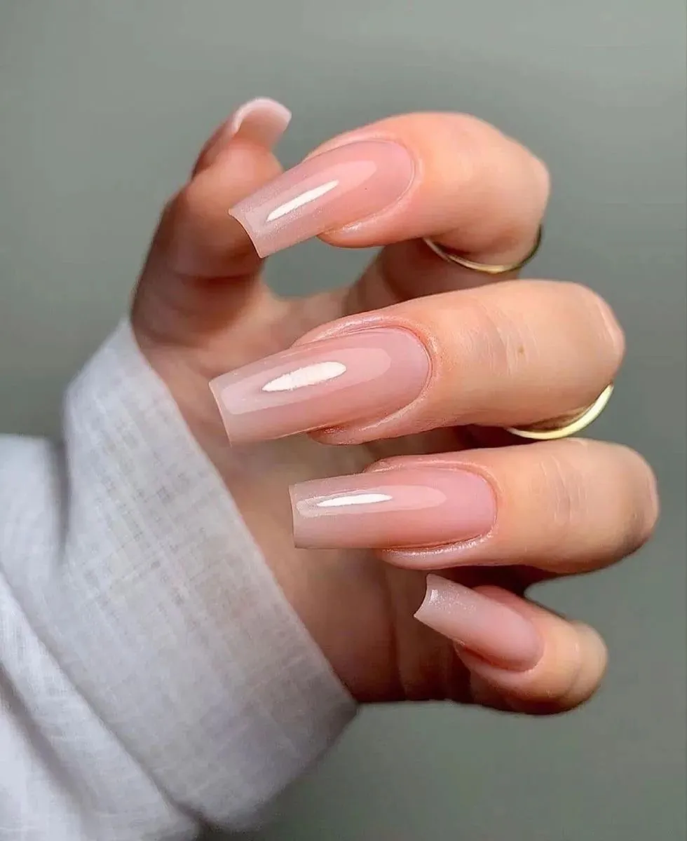 uñas acrílicas o french simple