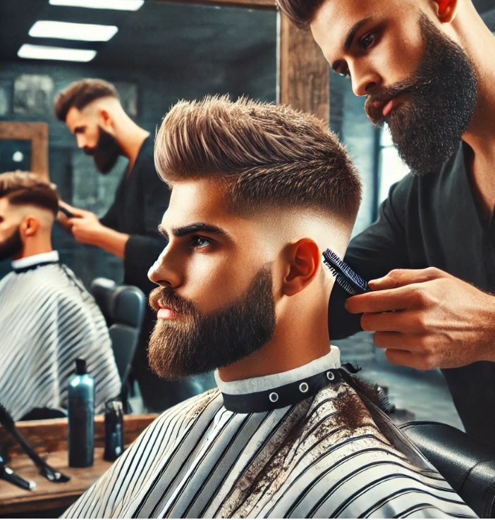 Corte de cabello tradicional y barba - Imagen 1