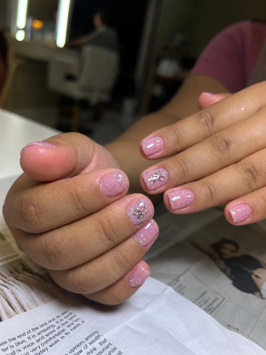Manicura en gel (color entero )